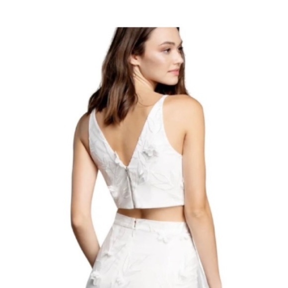 DRESS THE POPULATION CAROLINA 3D BUTTERFLY Appliqué TOP Medium NWT Formal Prom - Picture 3 of 16